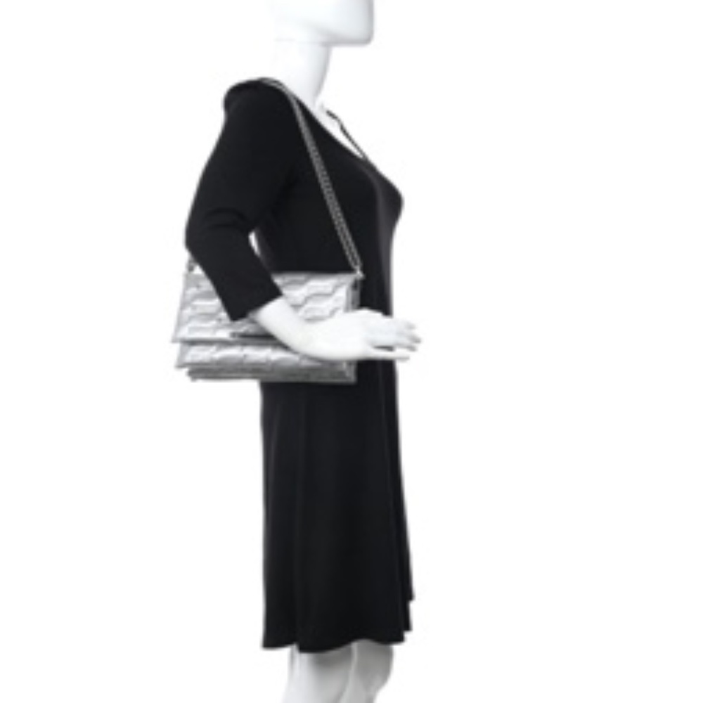 NWT Silver BALENCIAGA Triplet BB monogram shoulder bag - Picture 12 of 12